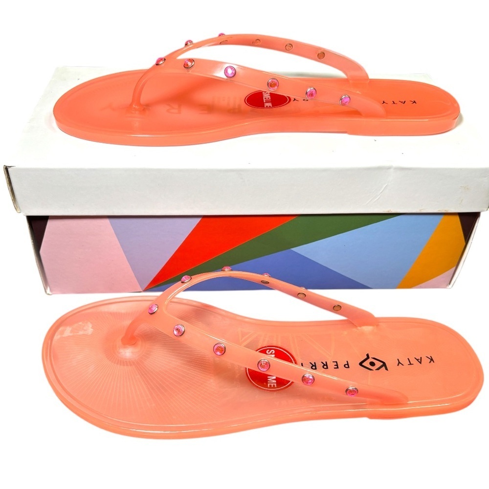 Katy Perry The‎ Geli Gem Flip Flops Oasis Pink Size 9